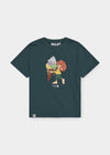T-shirt "Pumuckl Ice Cream" - dark green, women