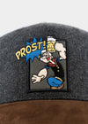 Cap "Popeye" - dark gray (curved)
