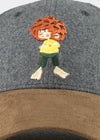 Cap "Grantig by nature" - dark gray (curved), v2